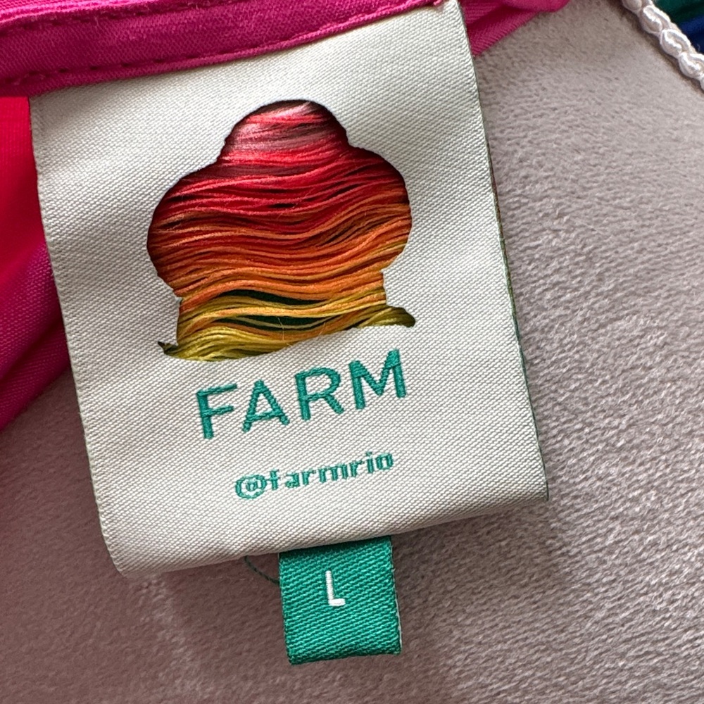 FARM Rio Bold Pink Long Sleeve Dress - Picture 2 of 5